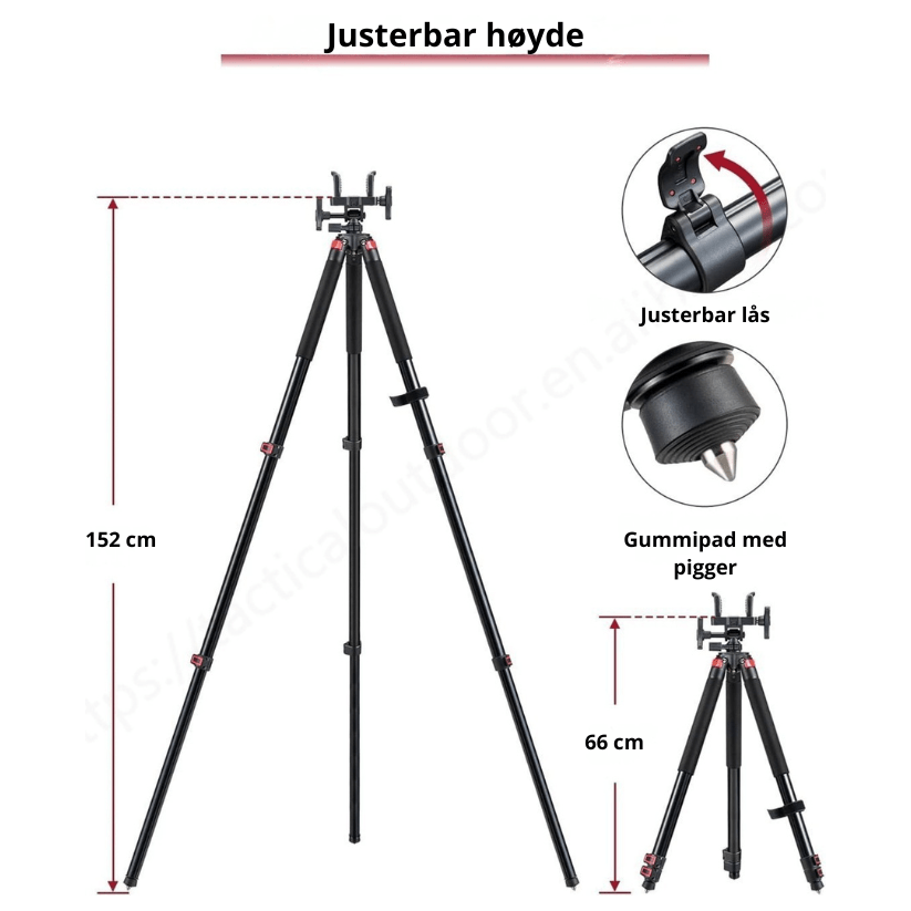 Trakiom Aluminium Tripod - Skytestøtte - Scanvision