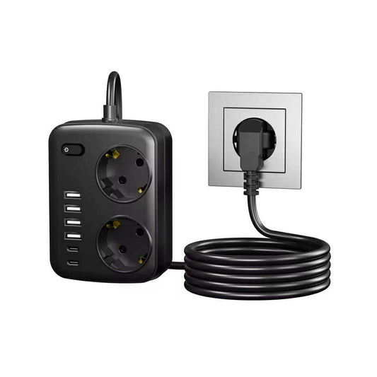 Universal Ladeadapter / Grenuttak med USB - Scanvision